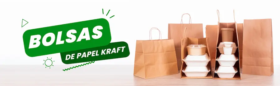 Venta de bolsas kraft en Lima y Perú. Contamos con stock disponible en distintas medidas y con modelos con asa. Gracias al material de papel kraft biodegradable y a su gramaje, podrás llevar distintos tipos de productos y alimentos con mucha firmeza