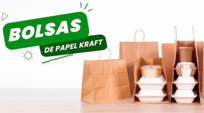 Venta de bolsas kraft en Lima y Perú. Contamos con stock disponible en distintas medidas y con modelos con asa. Gracias al material de papel kraft biodegradable y a su gramaje, podrás llevar distintos tipos de productos y alimentos con mucha firmeza