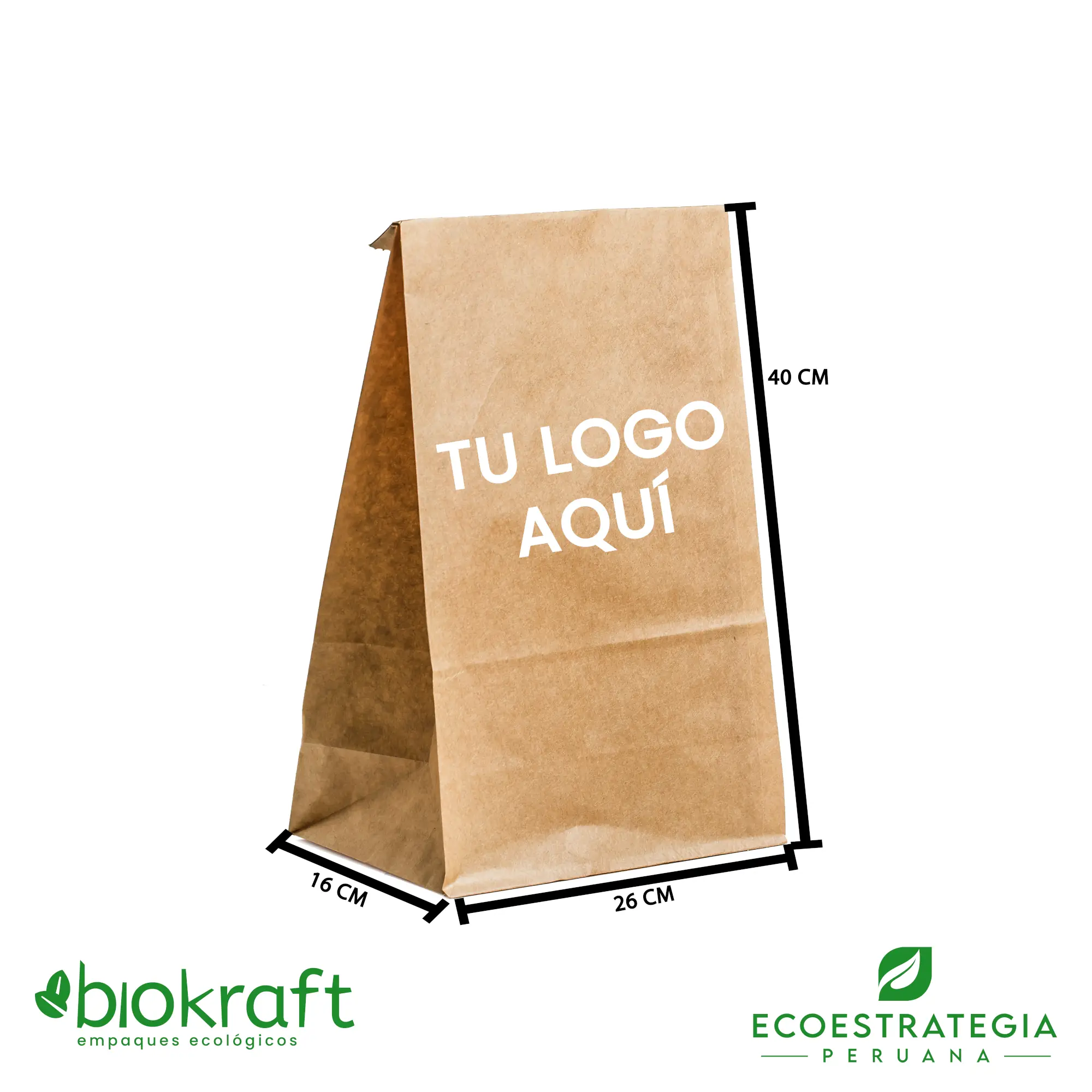 Puno ellos rumor Eco Estrategia Peruana: Bolsa papel kraft biodegradable #30