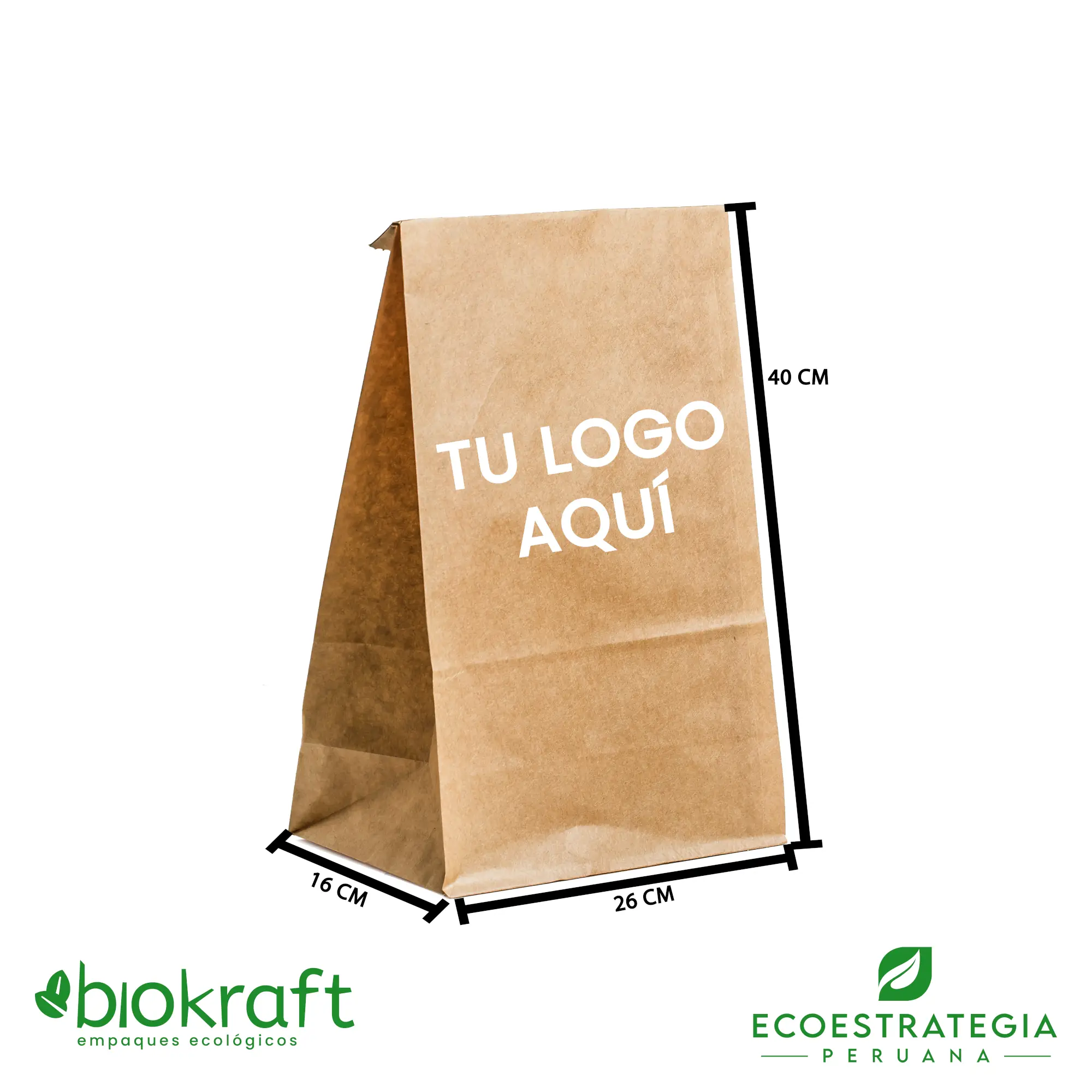 Eco Estrategia Peruana: Bolsa papel kraft biodegradable #30