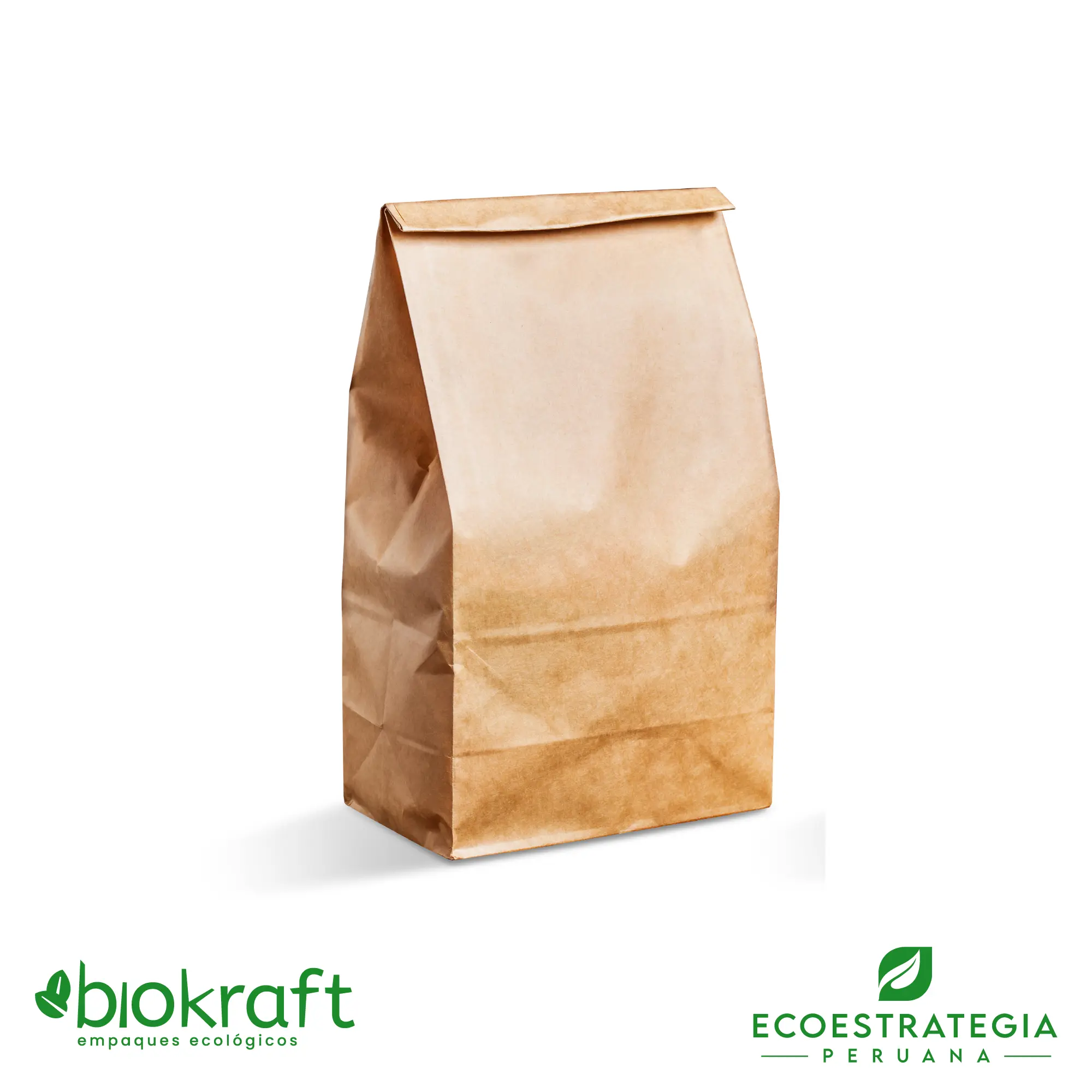 Bolsa papel kraft (30x40x16cm), 80g - Envases descartables biodegradables y  compostables