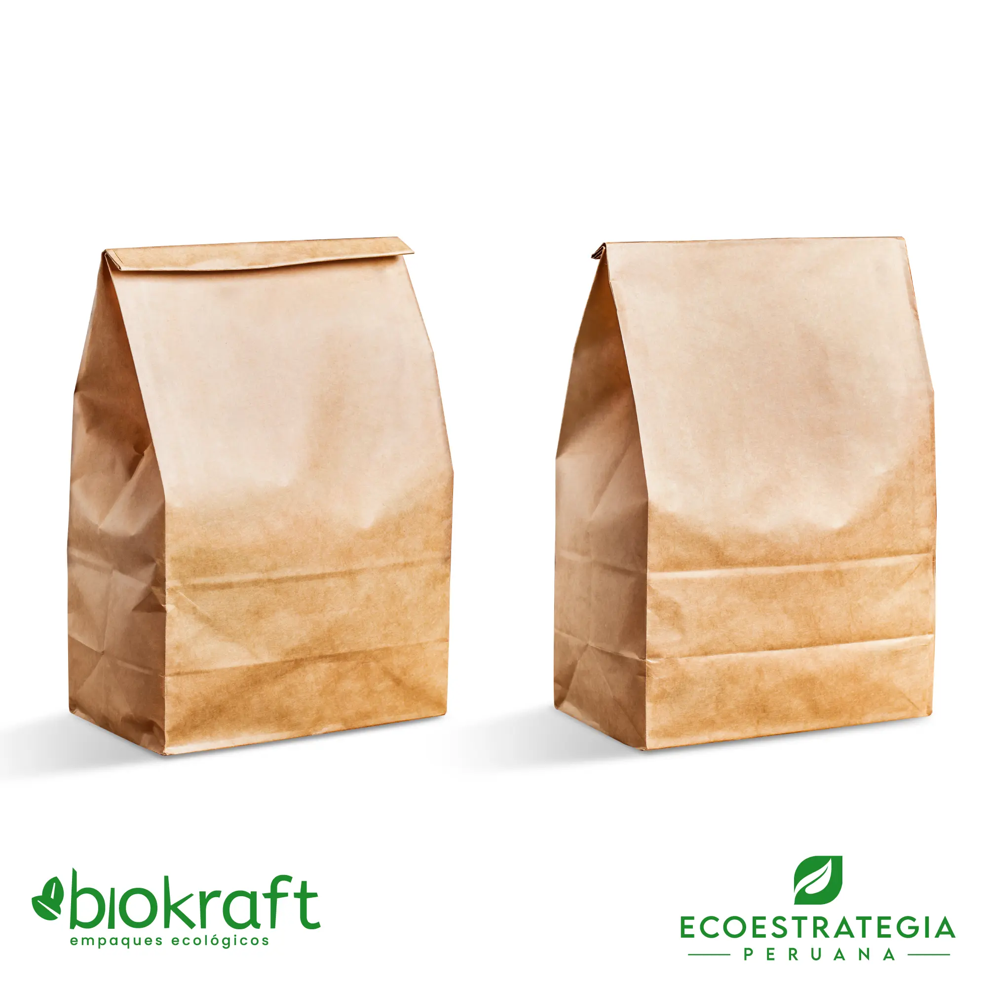 Bolsa biodegradable de papel kraft número 40 Esta bolsa de papel Kraft tiene un grosor de 80 gr y un peso de 48gr. Bolsas biodegradables y ecológicas reutilizables y personalizadas. Ideal para delivery
