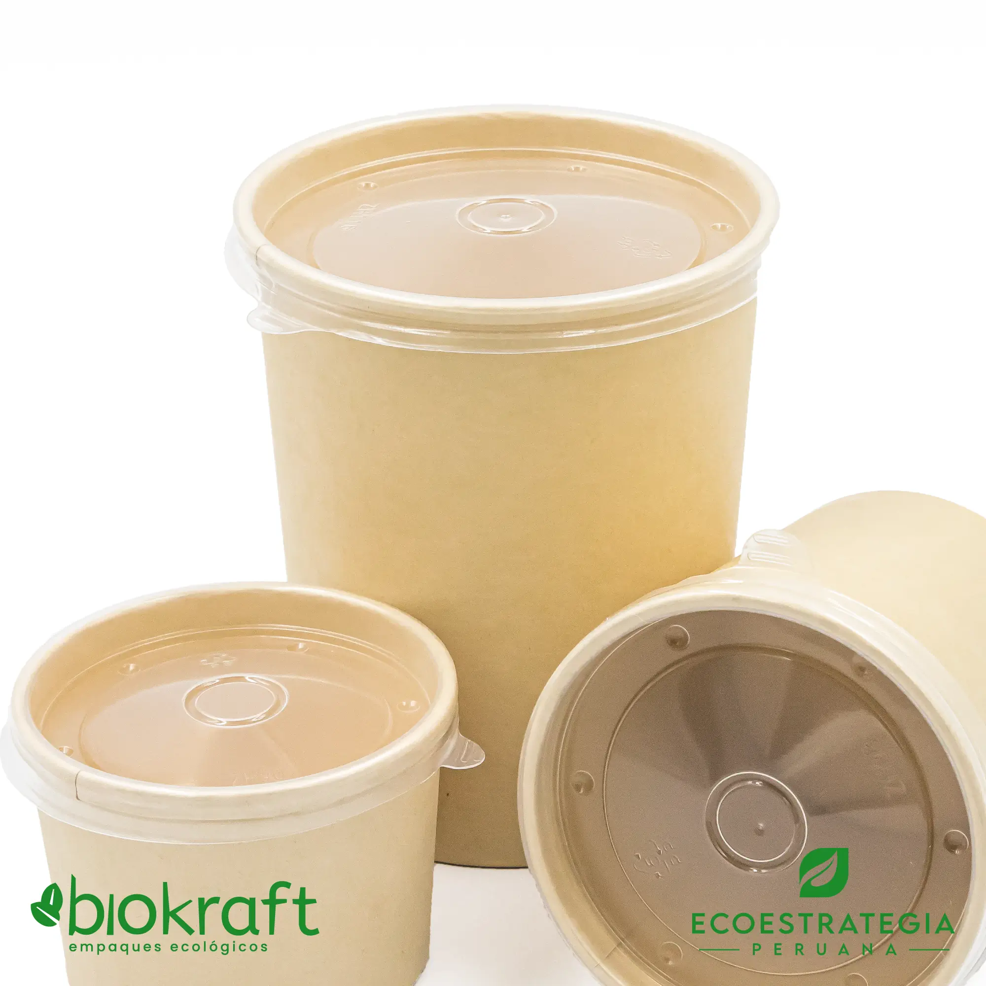 Este bowl sopero biodegradable de 32 oz es a base de fibra de bambu. Envases descartables con gramaje ideal, cotiza tus empaques, platos y tapers para helados