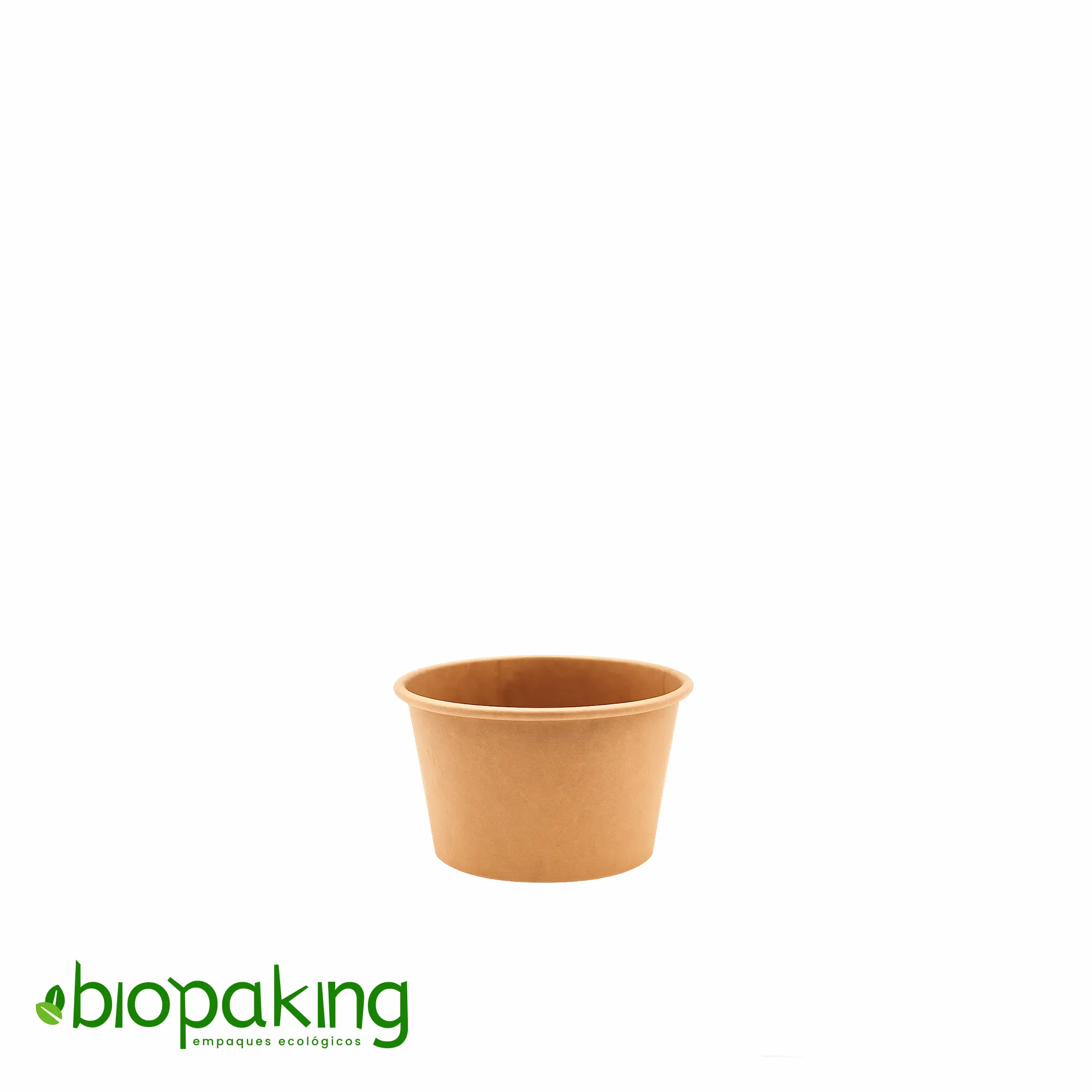 Salseros kraft de 2oz con tapa hermética reciclable, ideales para restaurantes Reciclables con Cierre Seguro  .