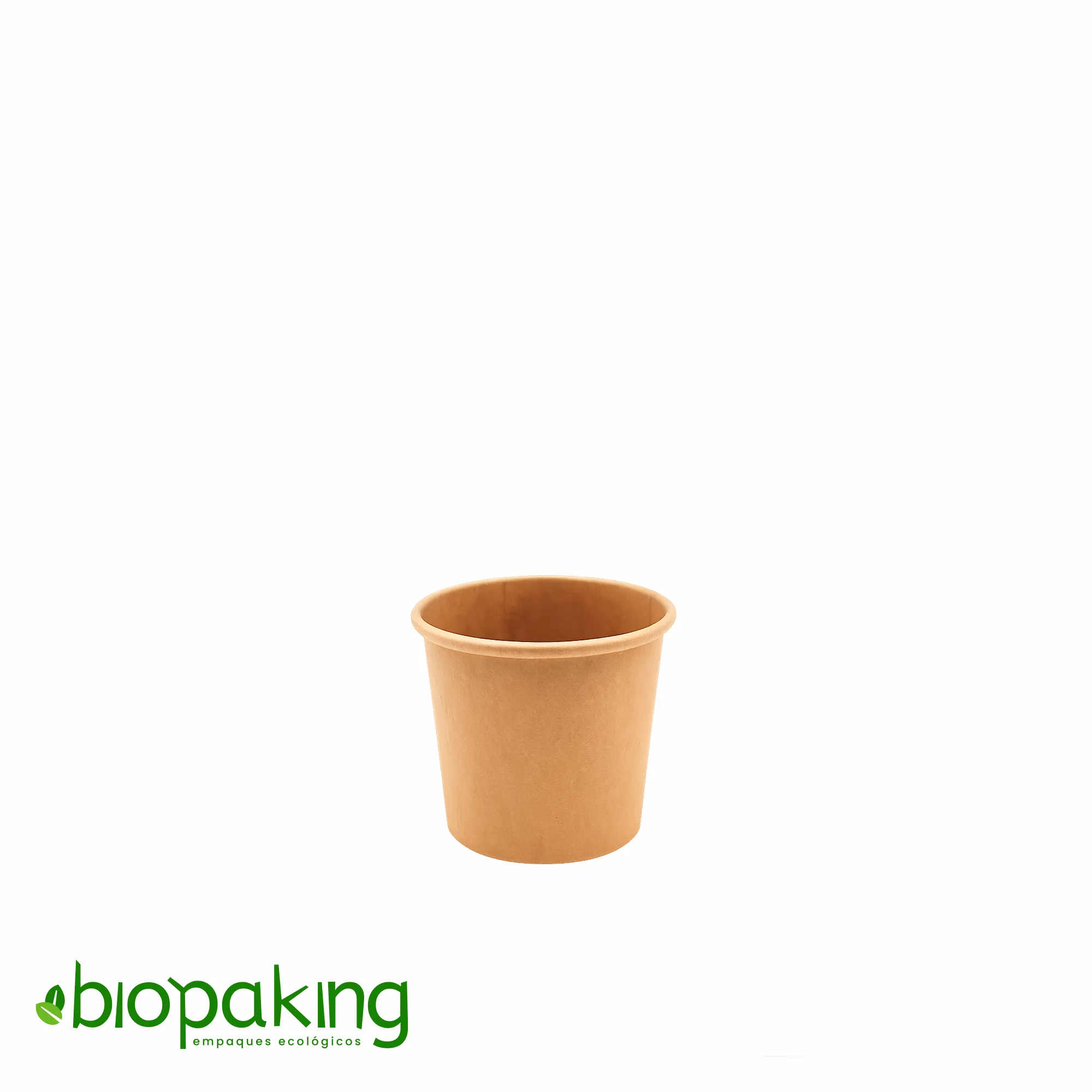 Salseros kraft de 4oz con tapa hermética reciclable, ideales para restaurantes Reciclables con Cierre Seguro  .