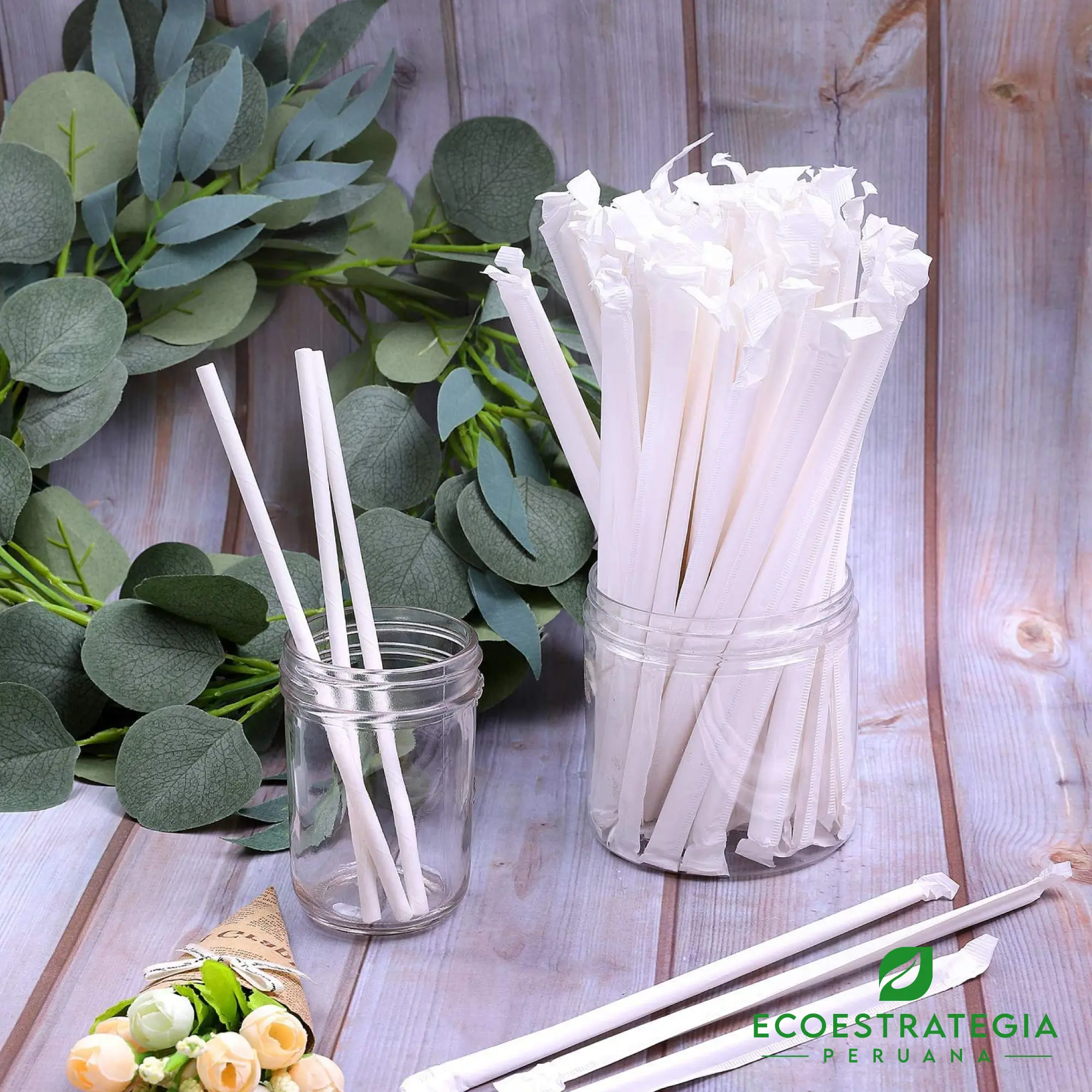 Sorbete de papel biodegradable de 6 mm Este sorbete de 6 mm es un producto de materiales ecológicos, hecho a base de papel biodegradable. Cotiza sorbetes, cañitas y popotes para bebidas