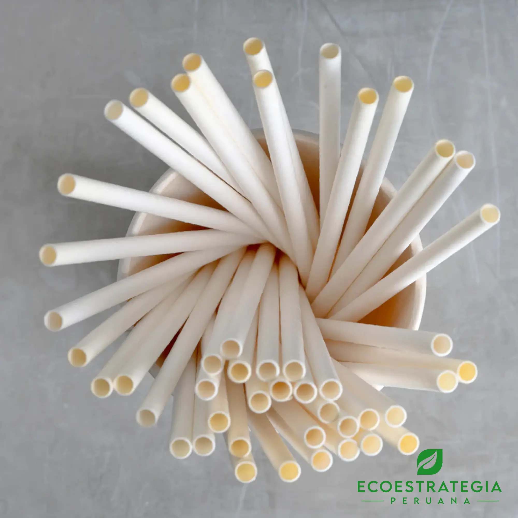 Sorbete de papel biodegradable 8 mm Este sorbete de 8 mm es un producto de materiales ecológicos, hecho a base de papel biodegradable. Cotiza sorbetes, cañitas y popotes para bebidas