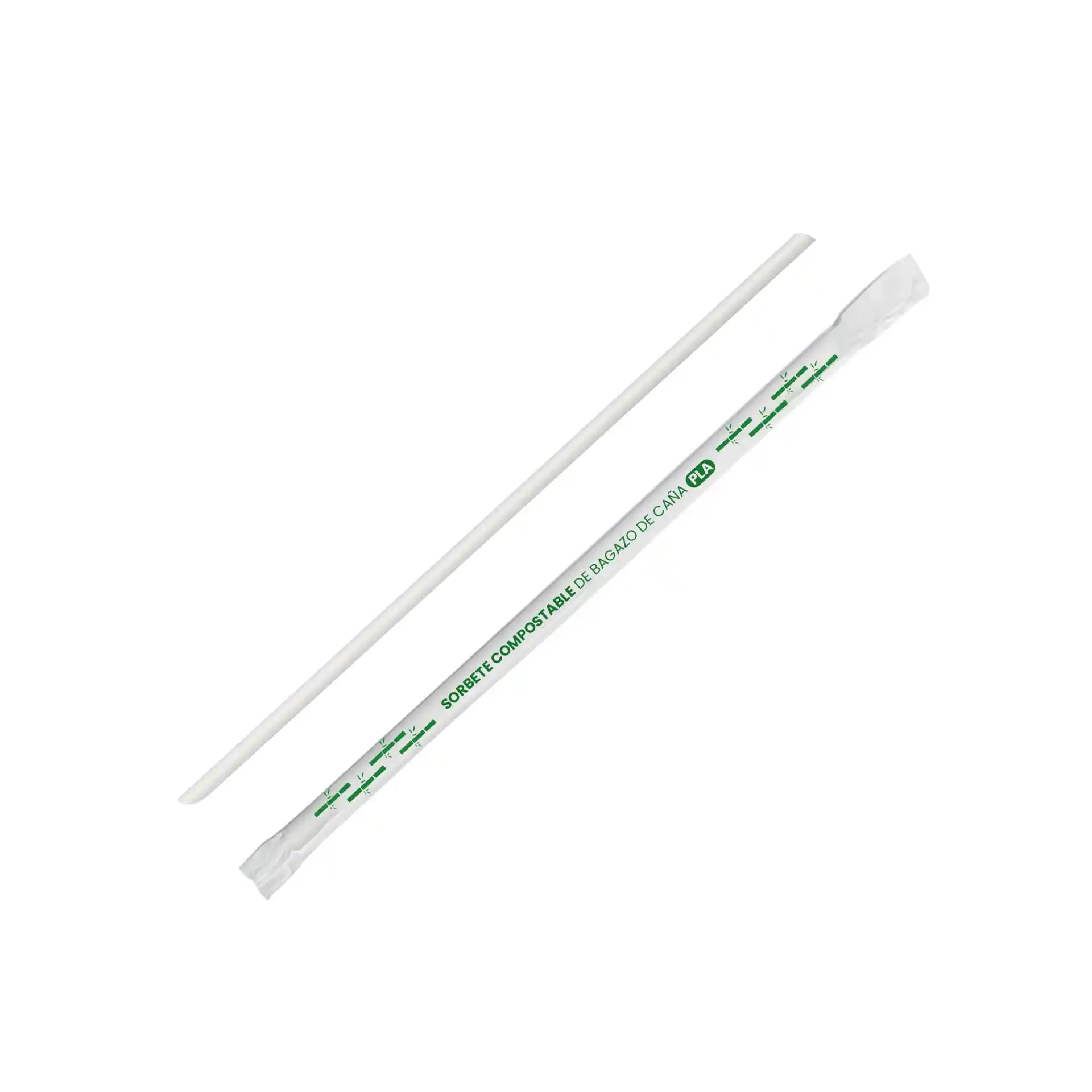 Sorbete de papel biodegradable 6 mm Este sorbete de 6 mm es un producto de materiales ecológicos, hecho a base de papel biodegradable. Cotiza sorbetes, cañitas y popotes para bebidas