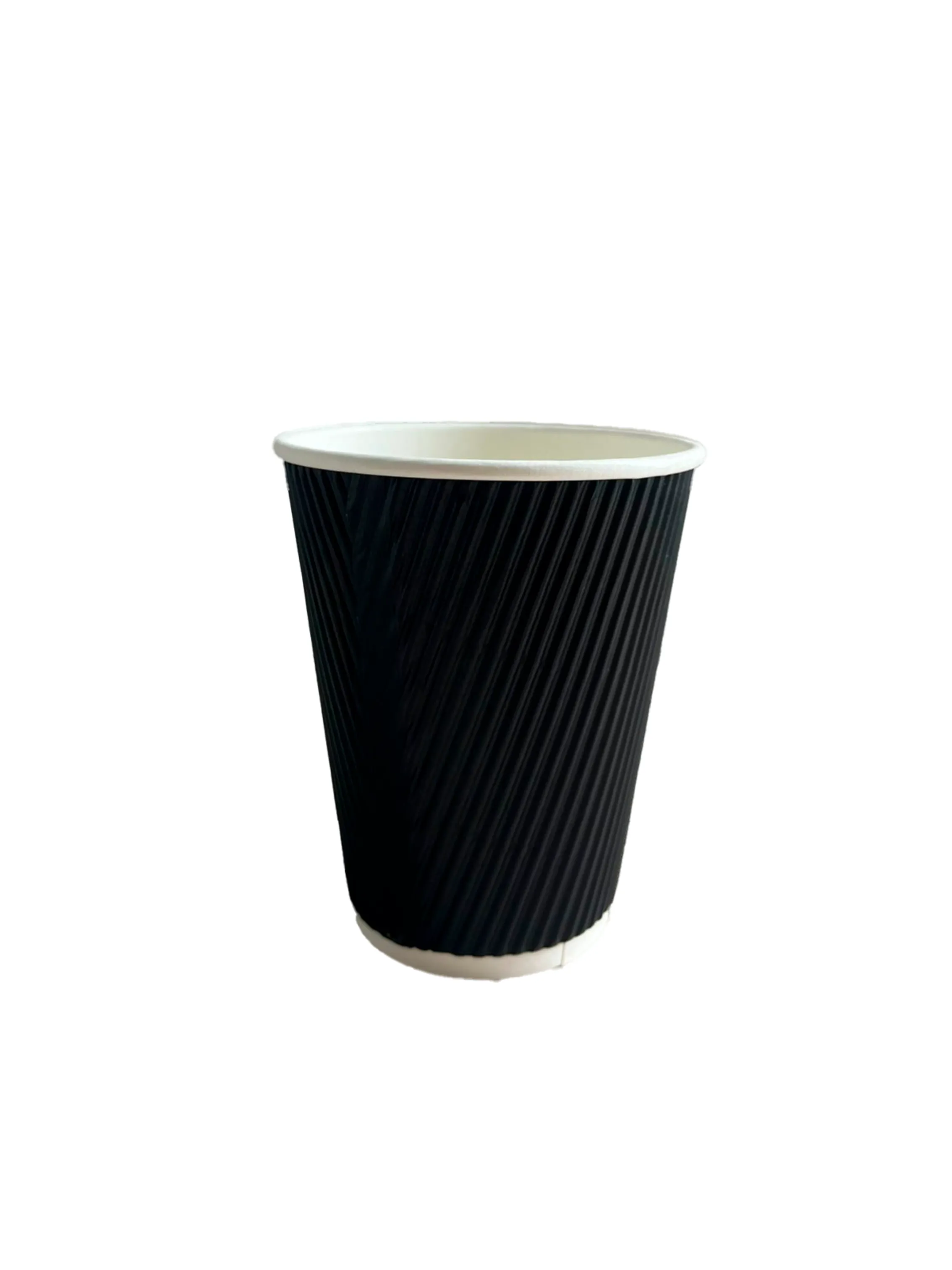 Vasos corrugado biodegradables hecho a base de polipapel ecologicos, para café y otras bebidas calientes