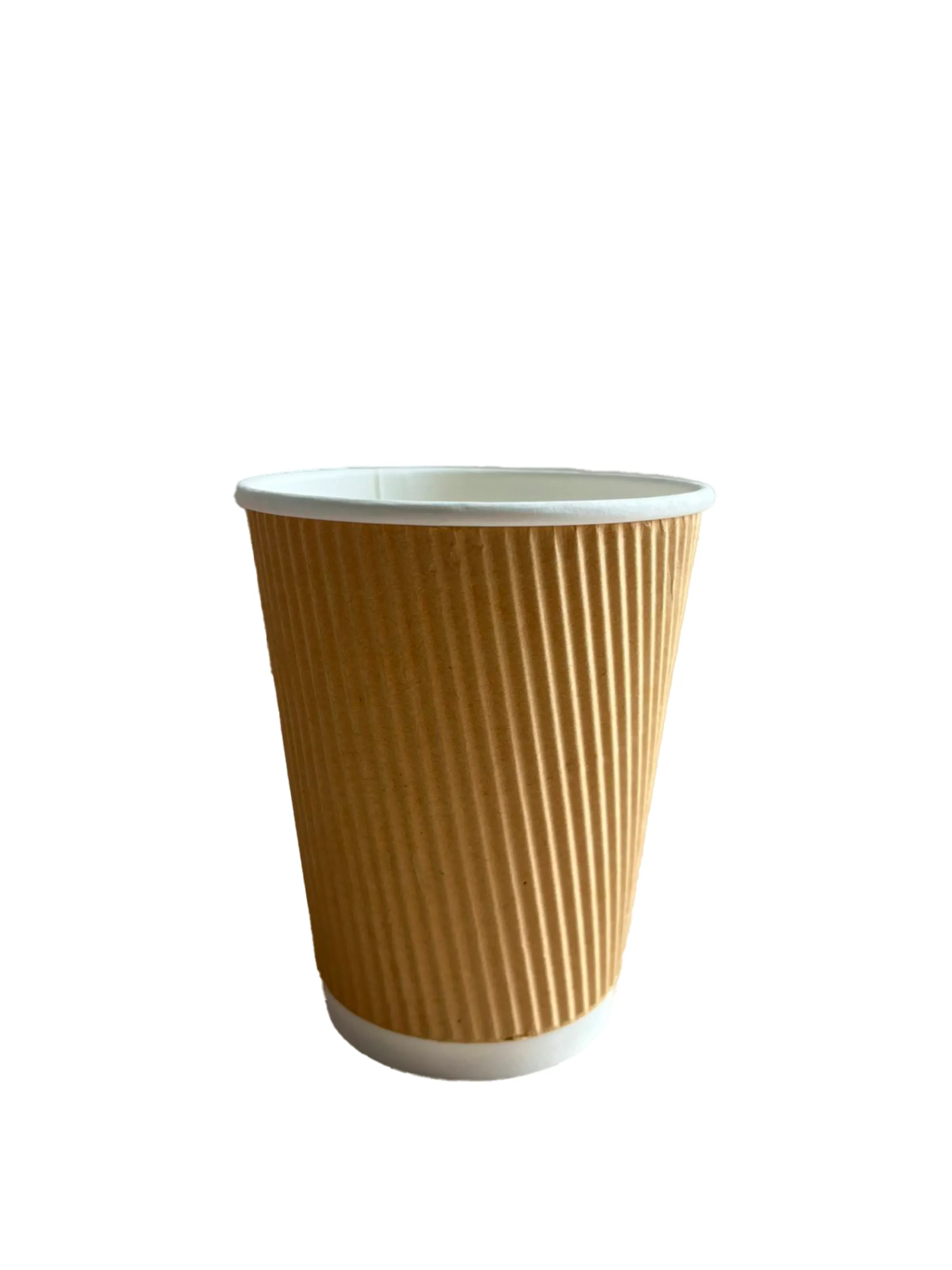 Vasos corrugado biodegradables hecho a base de polipapel ecologicos, para café y otras bebidas calientes