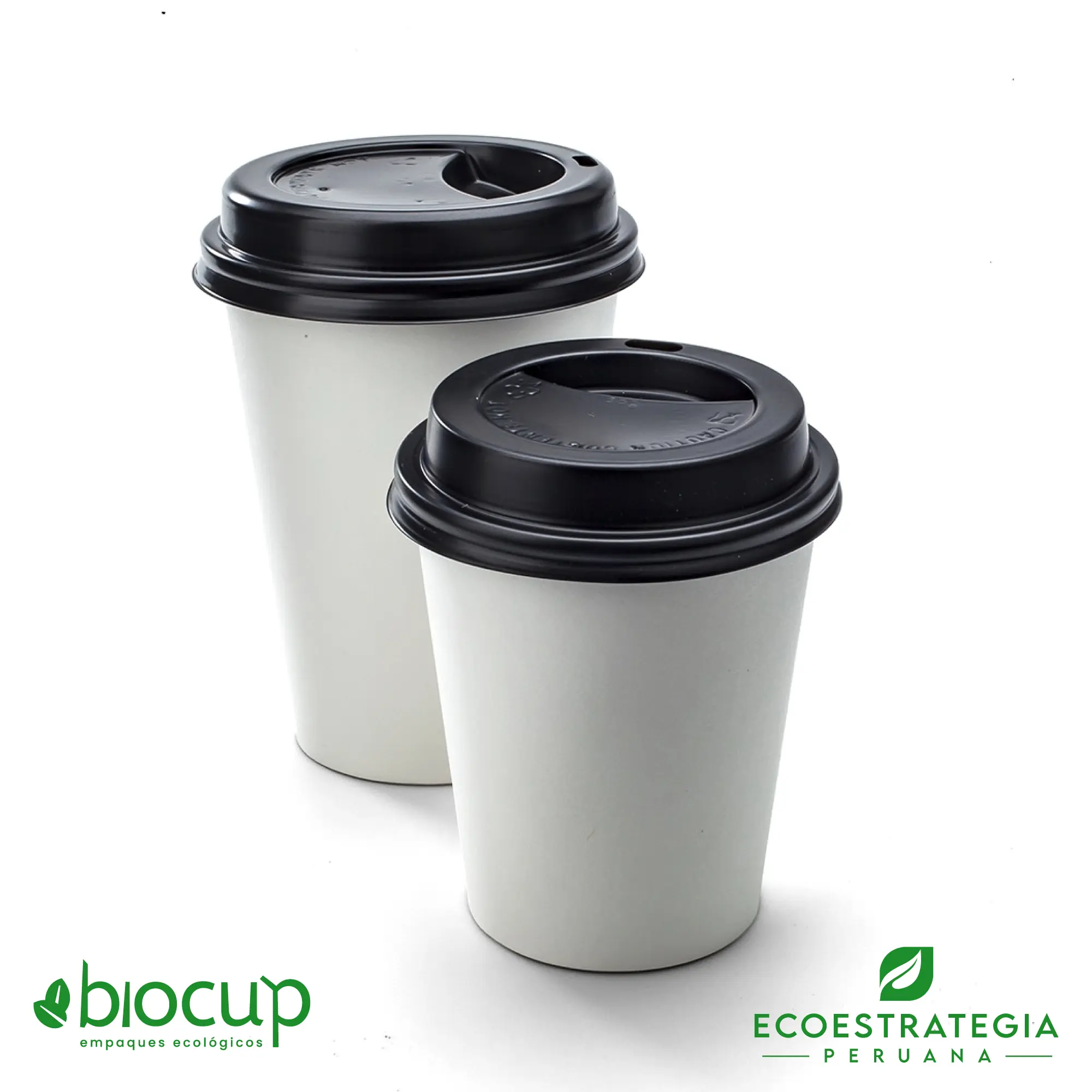 Vaso polipapel 12 onzas c/tapa (Pack x 100 unidades) – Eco Envase Peru