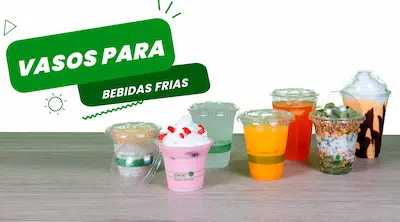 Estos vasos biodegradables para bebidas son productos reciclables. Cotiza tus vasos plástico pet transparentes, descartable, antiderrame y desechable ecológico