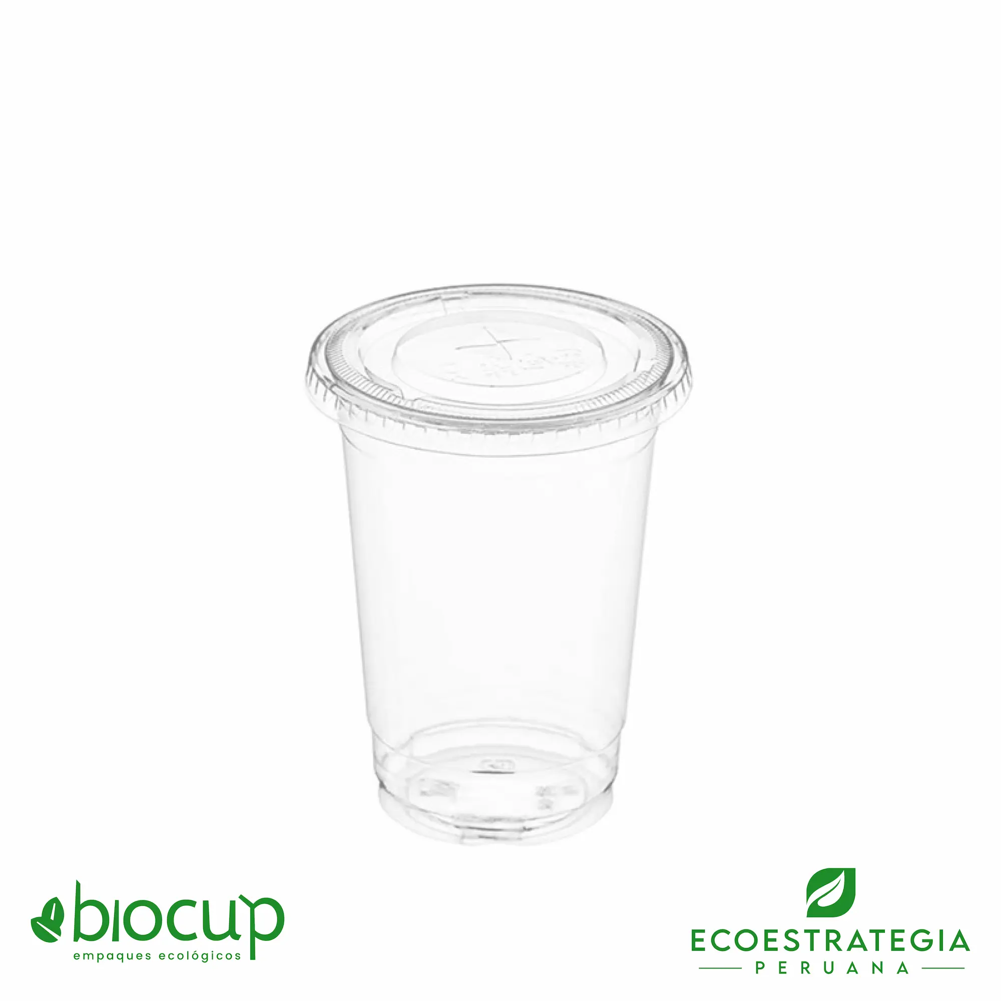 Este vaso de 16 oz con tapa domo, es un producto de materiales descartables, hecho a base de plastico virgén. Cotiza tus vasos para bebidas frías o calientes